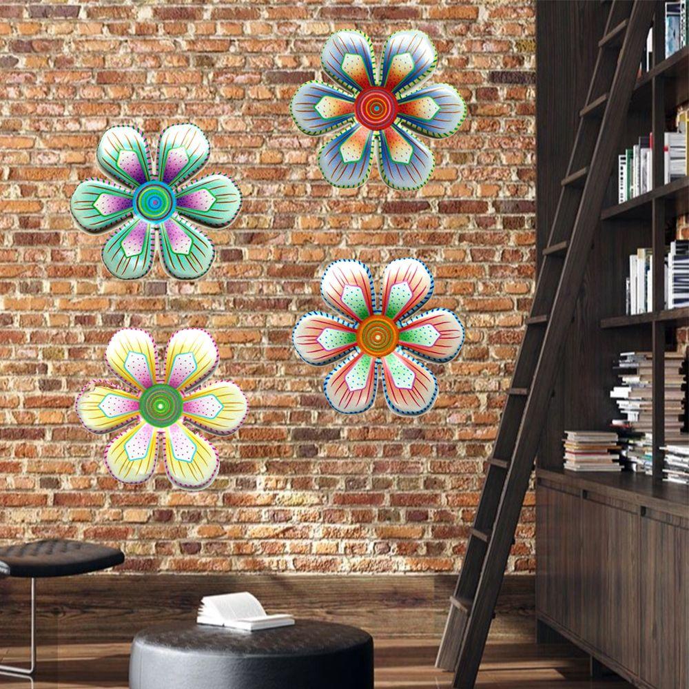 Populer Metal Flower Ornamen Pagar Cantik Home Wall Art