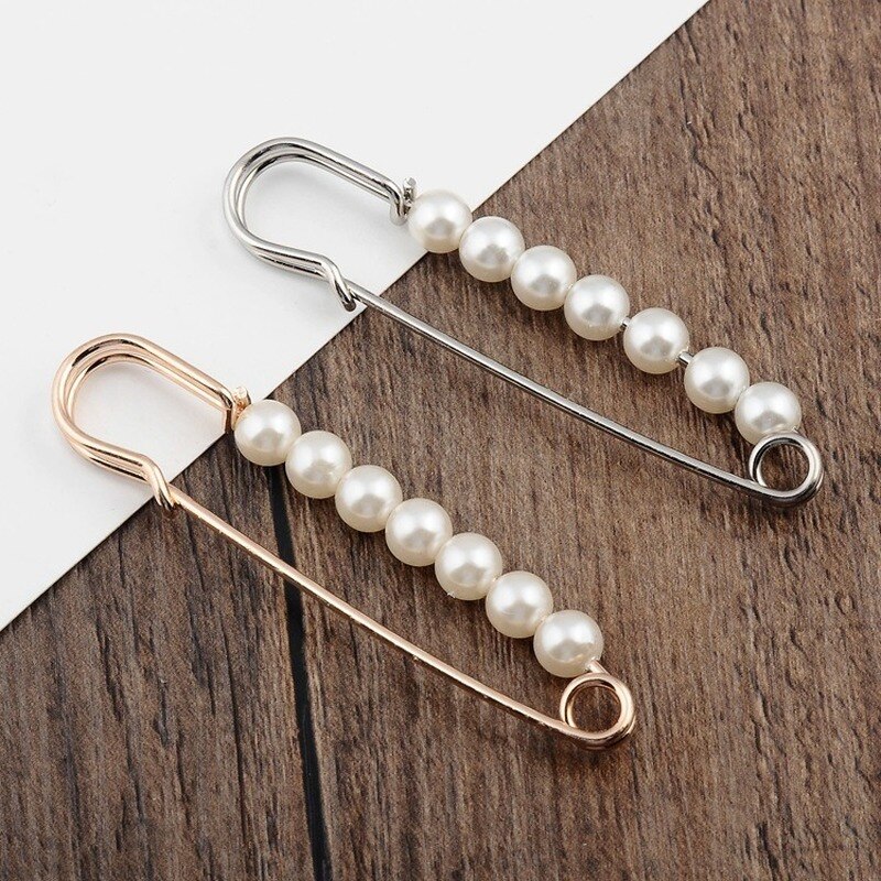 Simulated Big Pearl brooch Pins