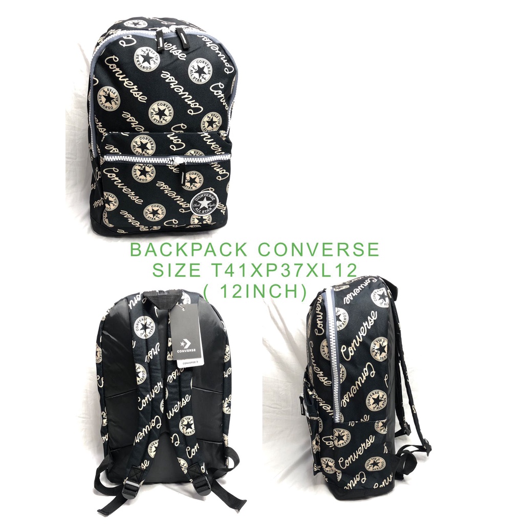 SALE FS Tas Sekolah Conve**s Motif / Tas Ransel Backpack Wanita Bahan Kanvas Import