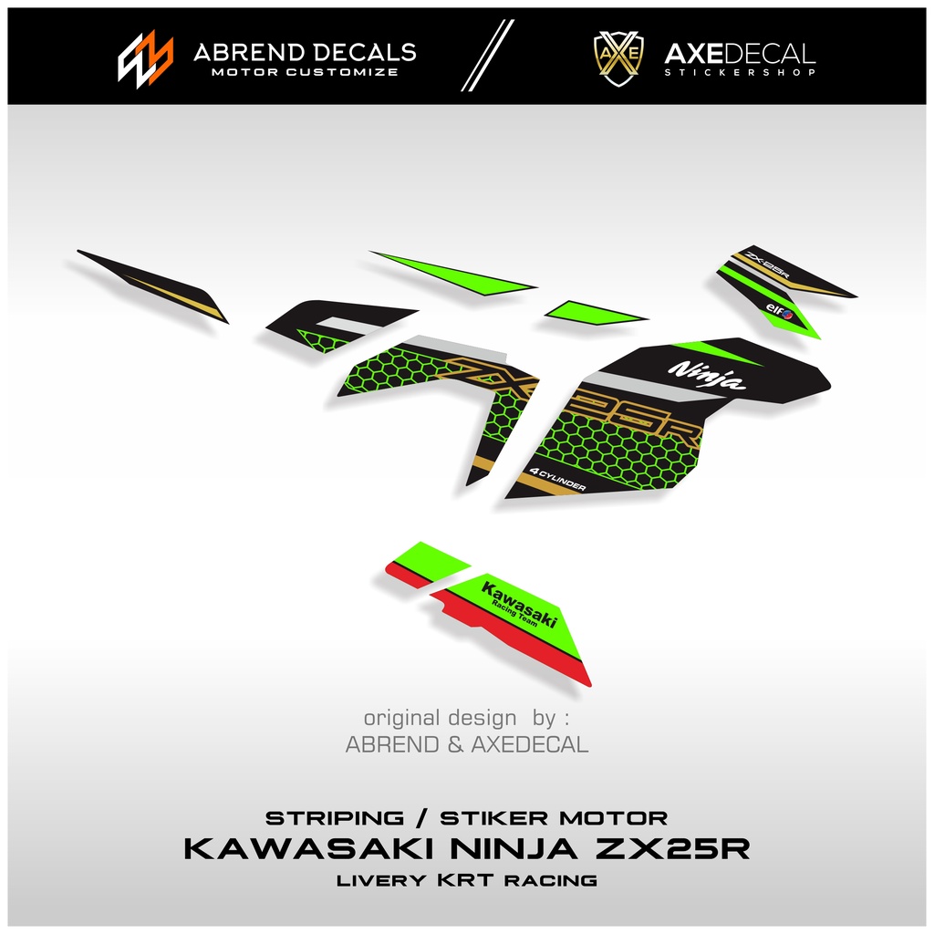 Jual Striping Ninja Zx R Livery Krt Stiker Motor Kawasaki Ninja