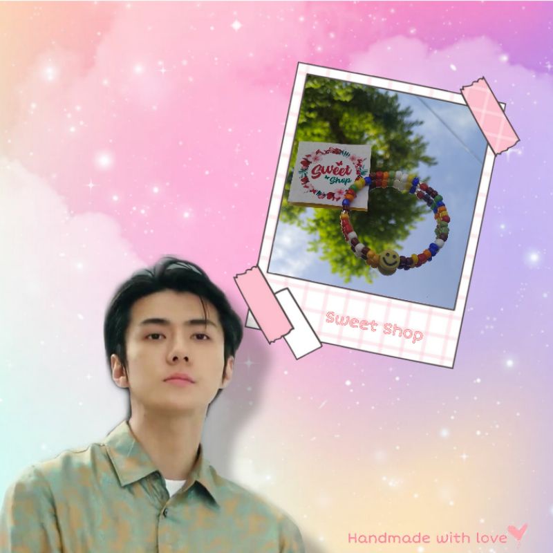 SEHUN EXO BEADS BRACELET  / GELANG MANIK MOTE SEHUN EXO KPOP IDOL KOREA