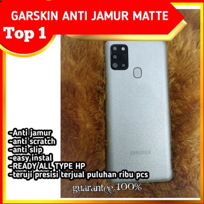 garskin hp + garskin camera anti jamur transparan matte all merek all type hp