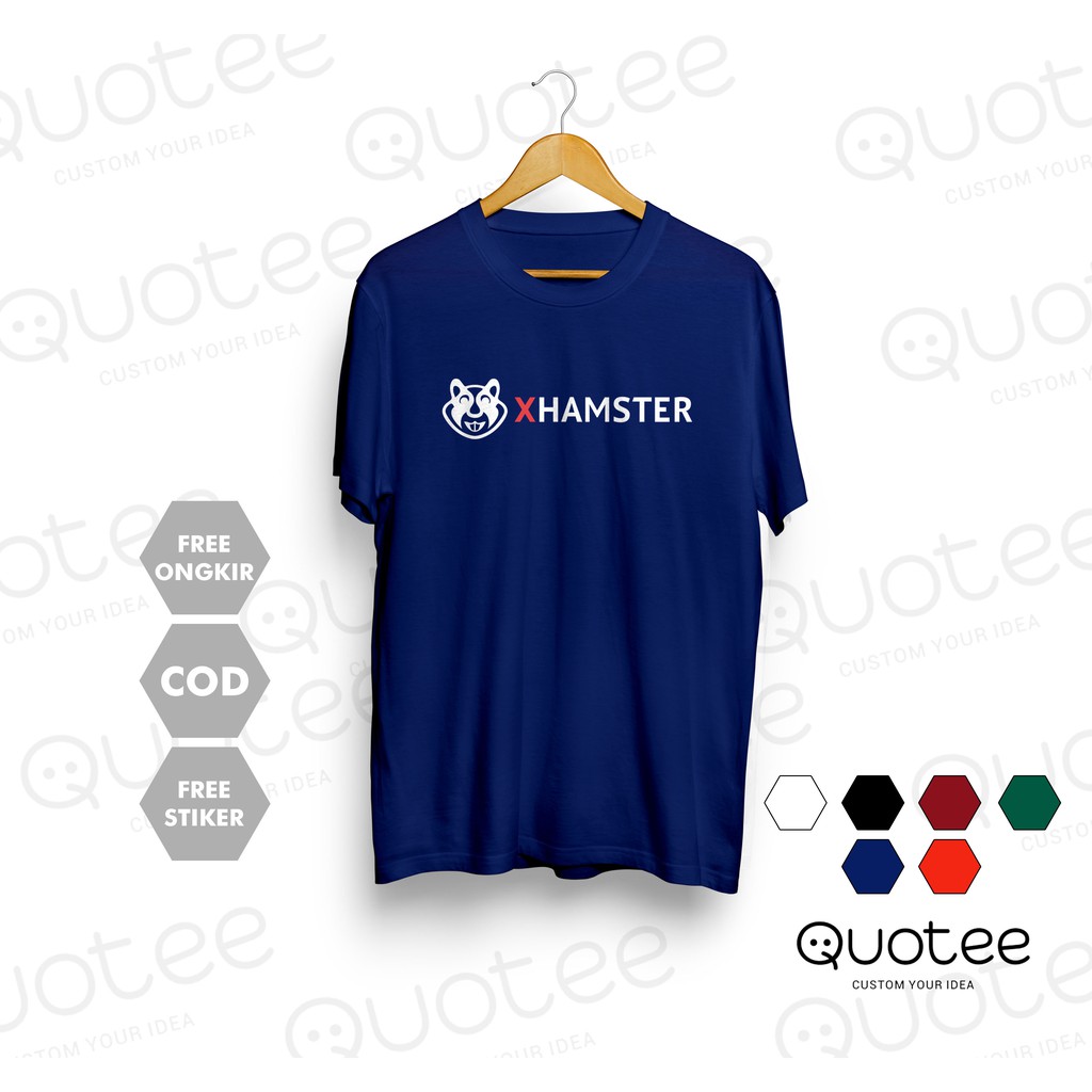 Kaos xHAMSTER X HAMSTER Tshirt Baju Combed 30S Distro Custom Indonesia Pria Wanita Unisex