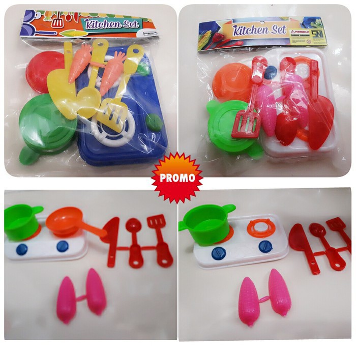 Mainan Masak Masakan Anak Kitchen Set Mini Anak Perempuan - Mainan Anak Perempuan - Pretend Play Cooking - Set Masak Mini