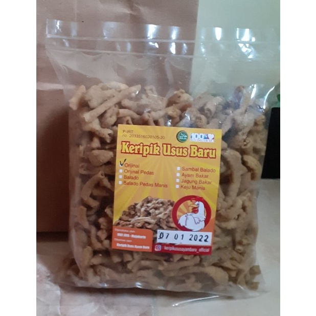 

Keripik Usus Ayam Baru 1/2KG ORI | keripik usus| keripik usus ayam| kripsus murah| kripsus super