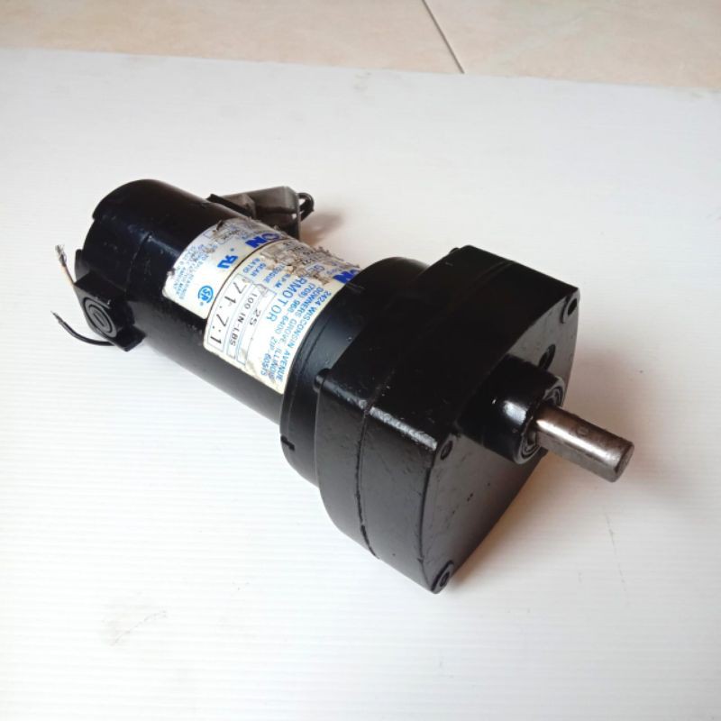 DC motor gearbox 90V DC Daya 25watt speed output 25rpm high torqui motor