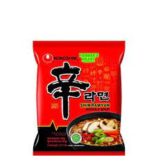 

MIE NONG SHIM SHIN RAMYUN INSTAN SPICY MUSHROOM NOODLE 120 GRAM NONGSHIM