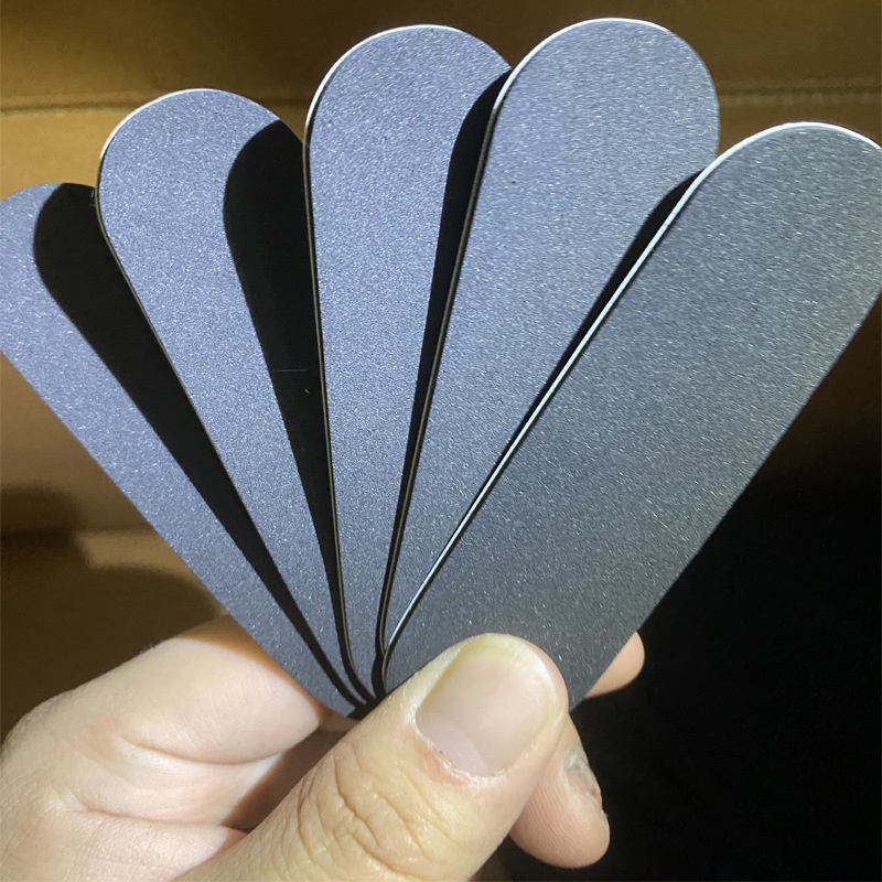 10pcs / Pak Pad Skateboard Jari Lebar Anti slip Warna Hitam Dengan Perekat 3M