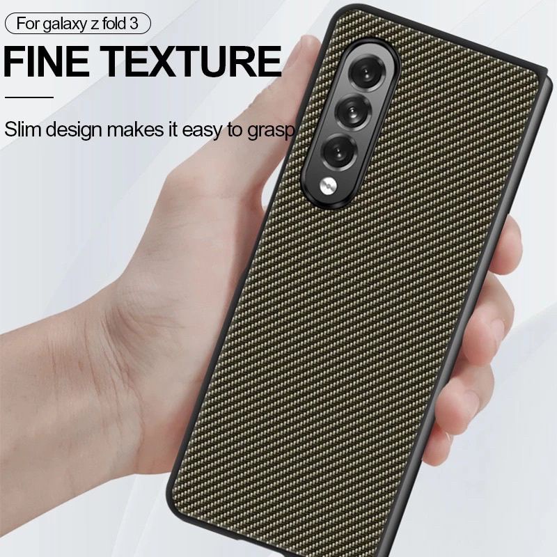 Samsung Galaxy Z Fold 3 5G Case Fiber Corbon Case Cover