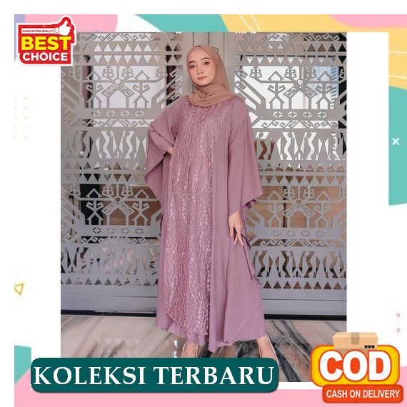 Baju Wanita Gamis Kaftan Cantik Terbaru 2022 / Ir Fashion / Termurah / Terlaris / Cod Bayar Ditempat