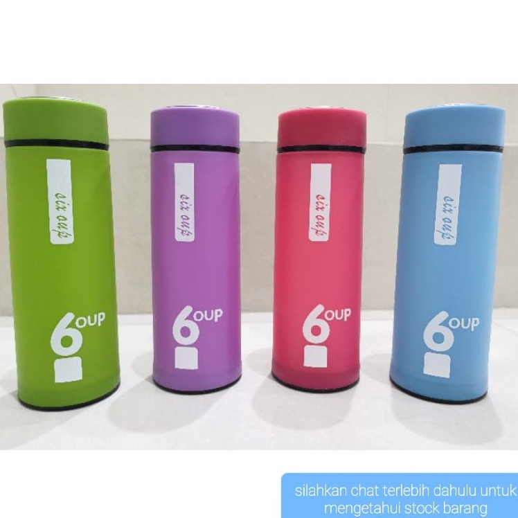 BOTOL MINUM KACA BELING SIX OUP 450ML COVER PLASTIK 6OUP TEMPAT AIR