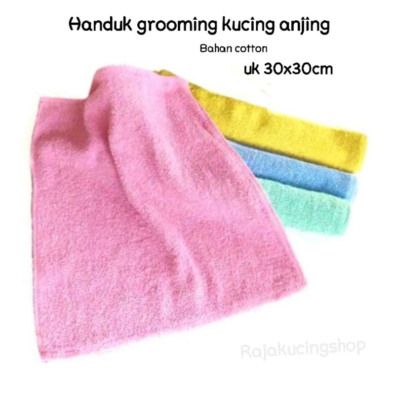 Handuk grooming kucing anjing murah