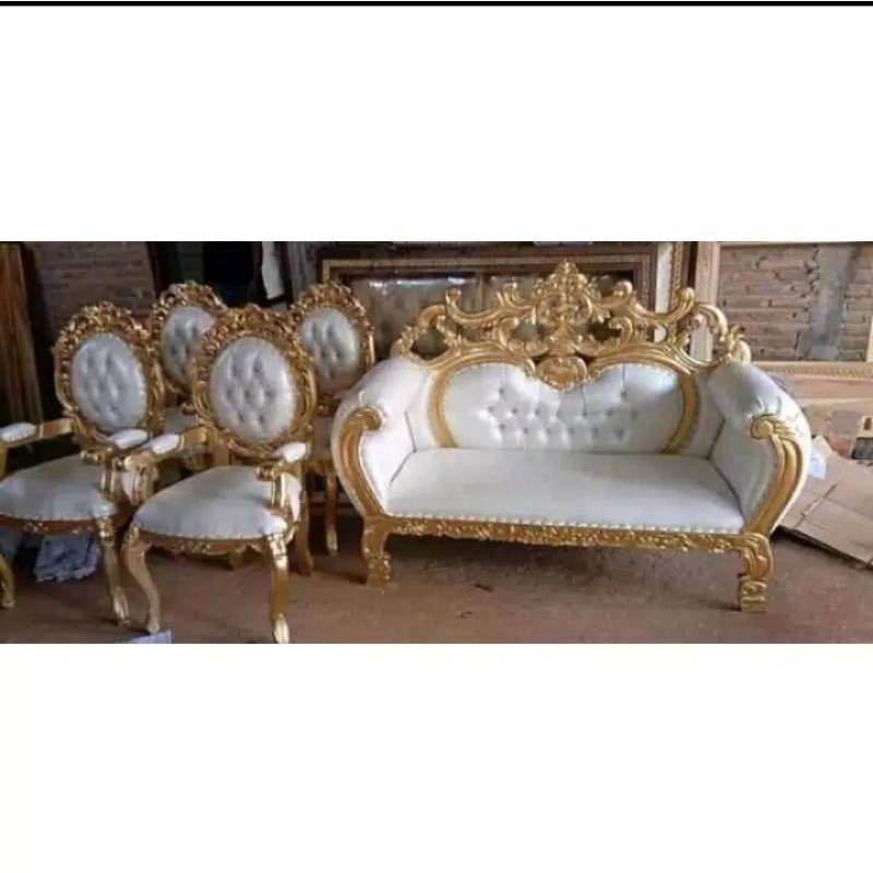 Kursi pelaminan raja salman, kursi manten mebel jati furniture jepara