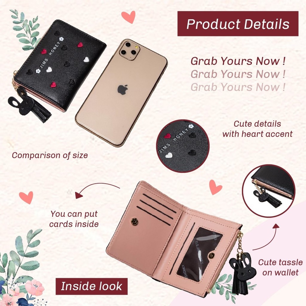 Jims Honey Dompet Aimy Wallet Jimshoney Dompet Wanita Kecil Unik JH