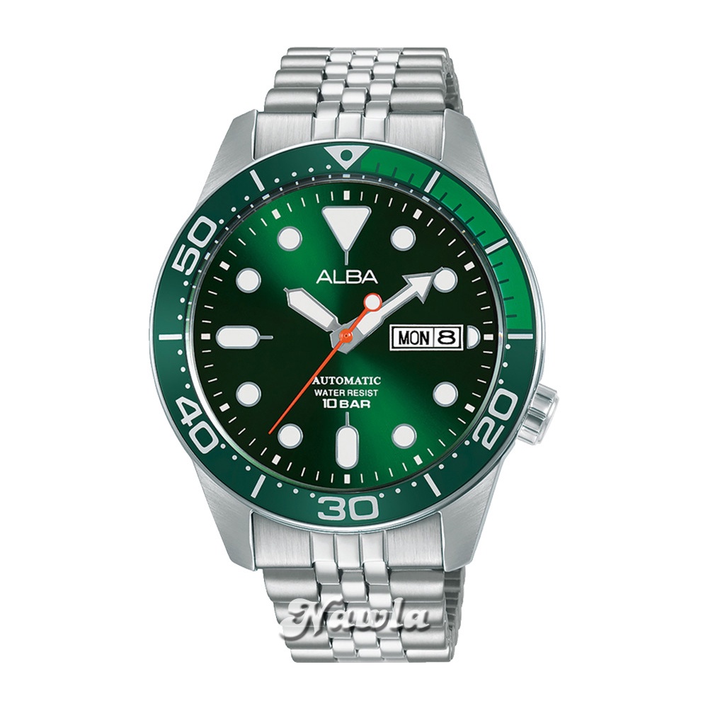 Alba Automatic AL4187X1 Green Dial - Jam Tangan Pria AL4187