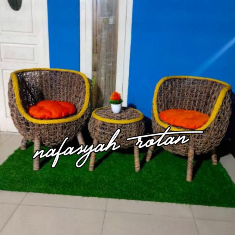 set kursi teras brekele + jok busa