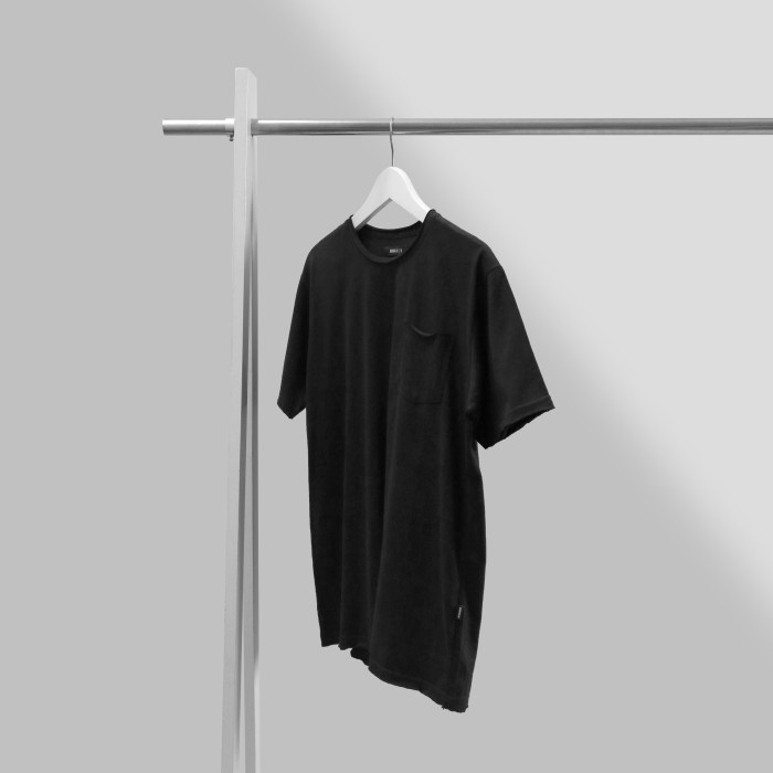 MINIMALIS - Unfinished T-shirt _ Hitam