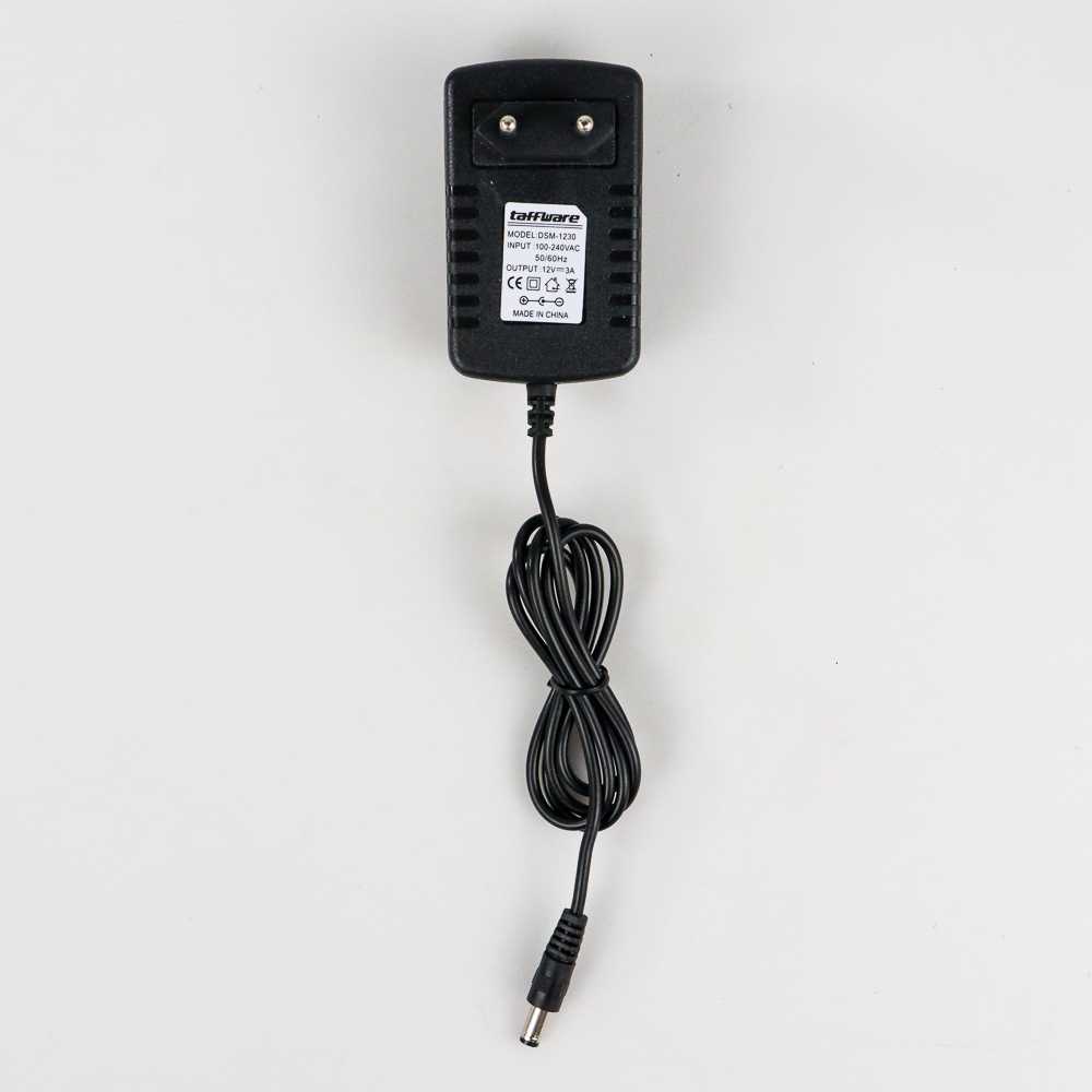PROMO Taffware Power Adaptor LED Strip EU Plug DC12V 3A - DSM-1230 OMAD70BK
