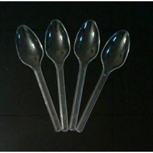 Sendok plastik puding es krim jelly