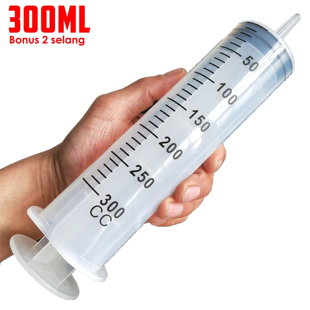 Suntikan besar 300ml Suntikan jumbo 300cc Suntikan 300ml Alat Suntik Kapasitas Besar