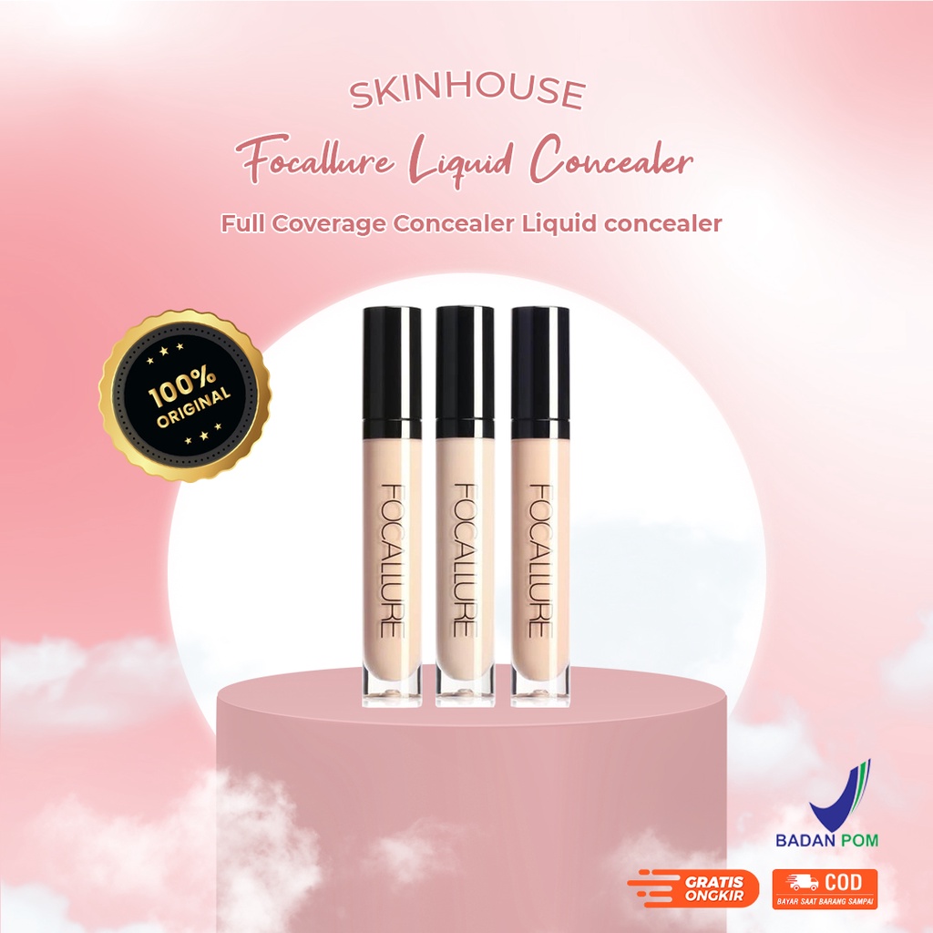 [ SKINHOUSEID ] FOCALLURE Liquid Concealer FA31 Makeup Full Cover Make Up Base Eye Dark Circles Natural Cosmetics