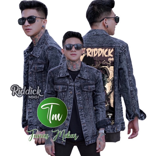 JAKET JEANS PRINT METAL THE RIDDICK MMH PREMIUM