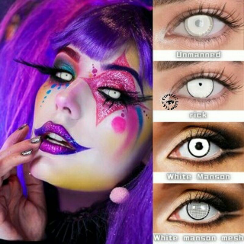 SOFTLENS COSPLAY ZOMBIE HALLOWEEN WHITE SERRIES LATHI CHALLENGE