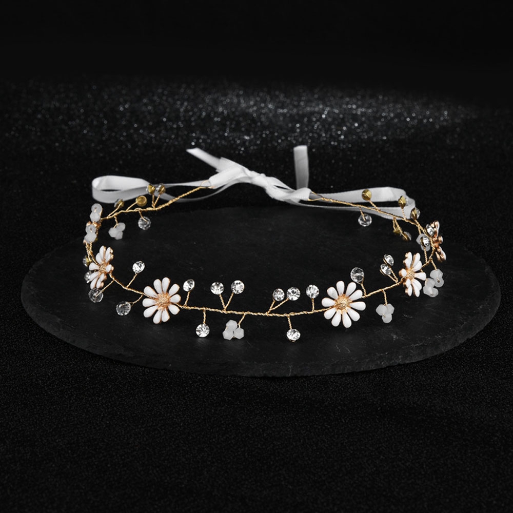 Needway  Headband Party Vintage Daisy Flower Wedding Hair Tiara