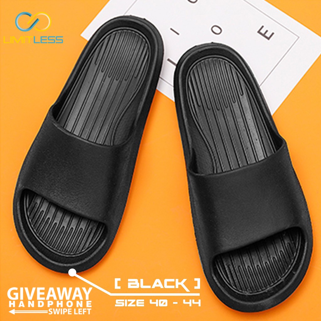 Sendal Pria Karet Limitless Sandal Slop Pria Basic Polos Sandal Cowok Slide Distro EVA Sporty