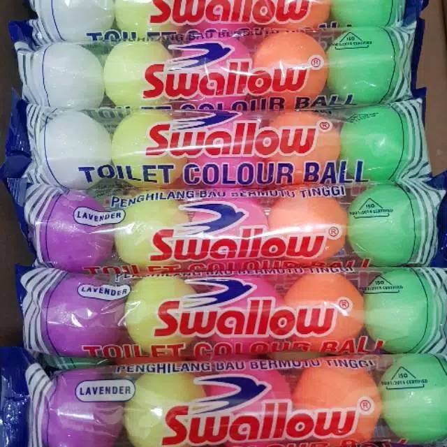 Swallow Kamper Pengharum Kamar Mandi, Toilet, Swallow Toilet Colour Ball isi 5