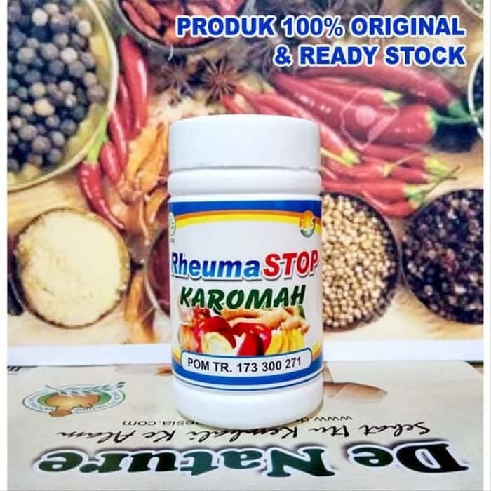 

RHEUMASTOP KAROMAH OBAT REMATIK KESEMUTAN AMPUH HERBAL DE NATURE ASLI
