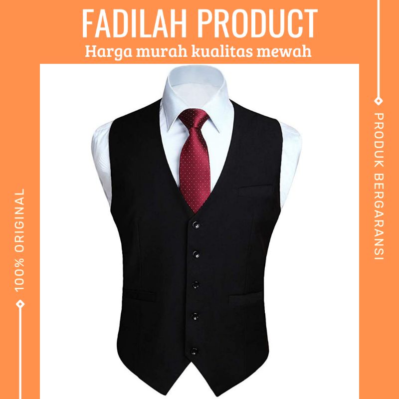 Rompi Vest Jas Pria Formal Slimfit Kerja Kantor Premium High Quality