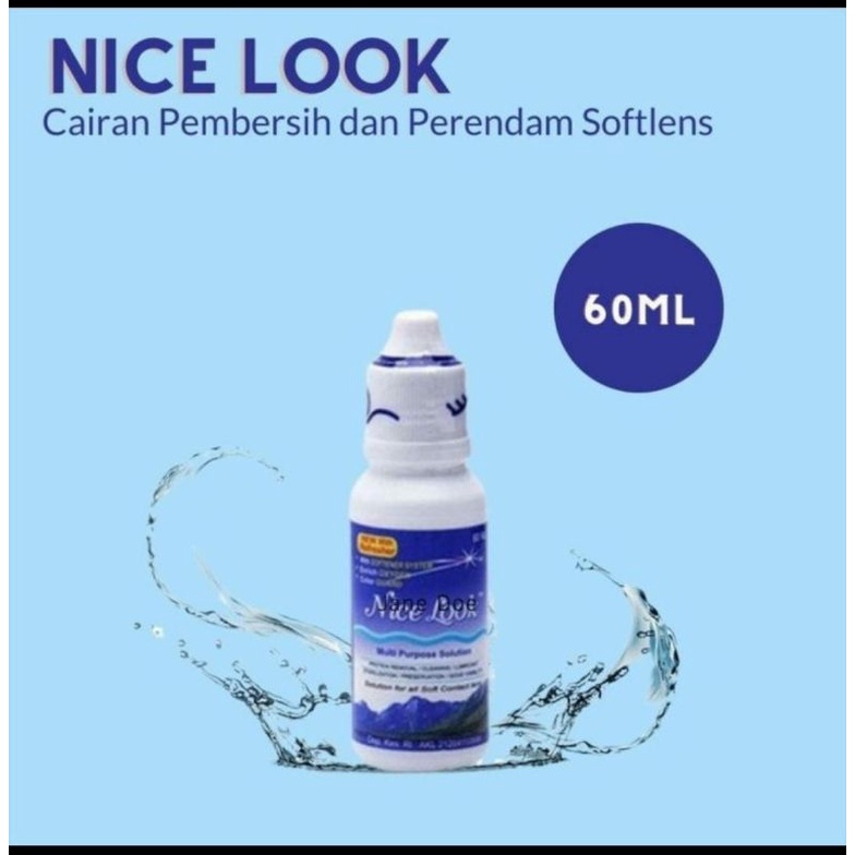 [IZIN KEMENKES] Air Softlens Cairan Softlens Nice Look Cairan Pencuci Softlens Perendam Softlens