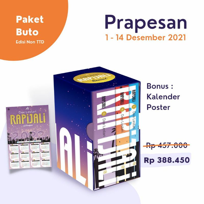 [READY] Boxset Rapijali - Dee Lestari