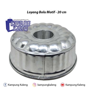 Loyang Bolu Motif Ukuran 20 Cm