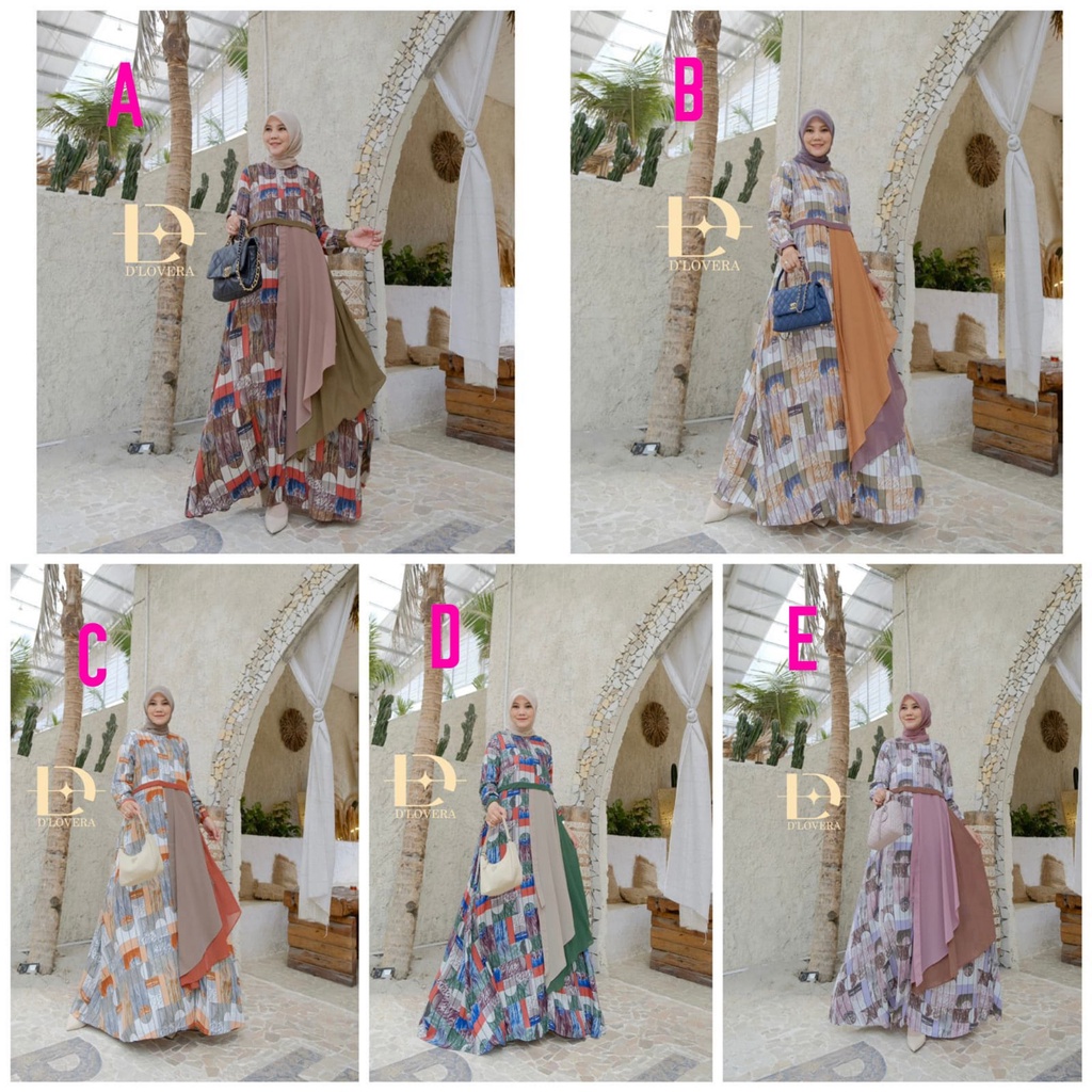 ORIGINAL Gamis Casual KAMILA Dress by Dlovera - Realpic ORI