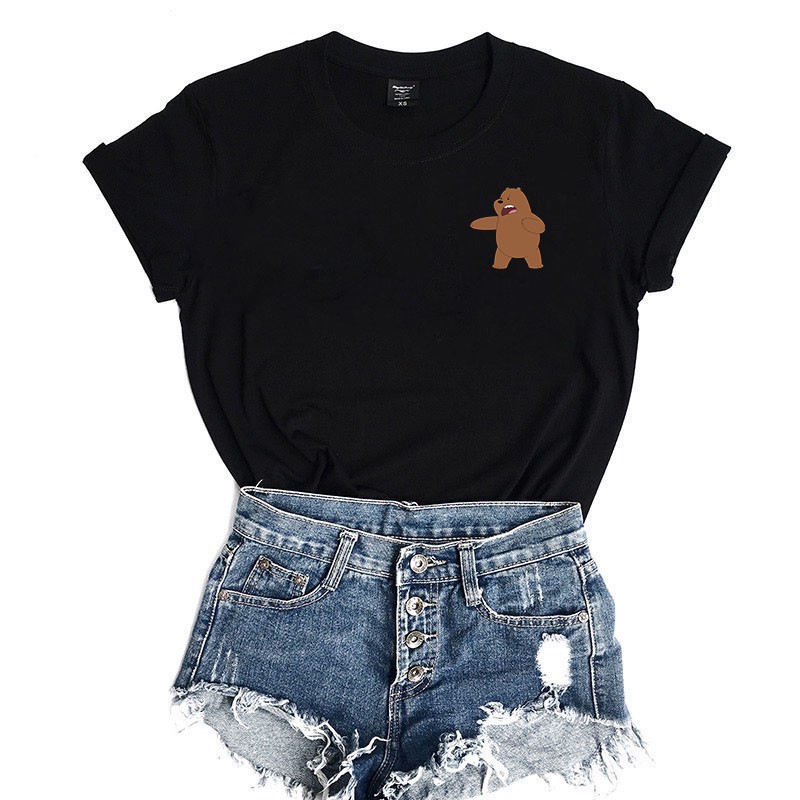 kaos BROWN BEAR ANGRY / kaos wanita/ KATUN 24S