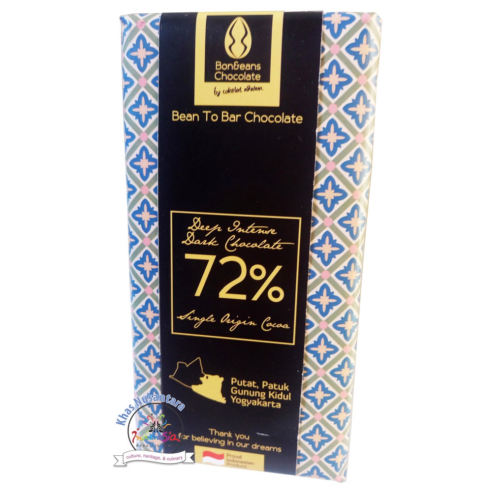 

DARK 72⎕OKLAT PREMIUM [85 gr] Cokelat Jogja from nDalem Chocolate