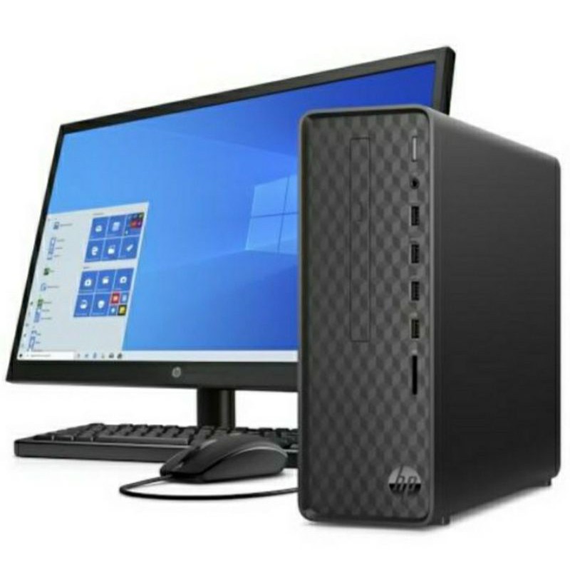 PC Desktop HP Slimline S01 - Pd0103L Win10 PRO + LED HP P204V Monitor Garansi Resmi HP Indonesia.