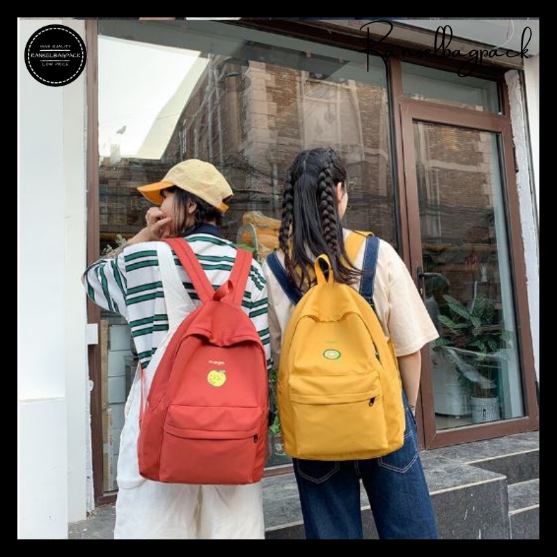 Tas Ransel Wanita - Sekolah Traveling Remaja Model Fashion Korea Terbaru Murah Kekinian Bagus Terbaru Multifungsi Stylish Backpack Bahu Punggung Simple Elegan Casual Premium Premium Cewek