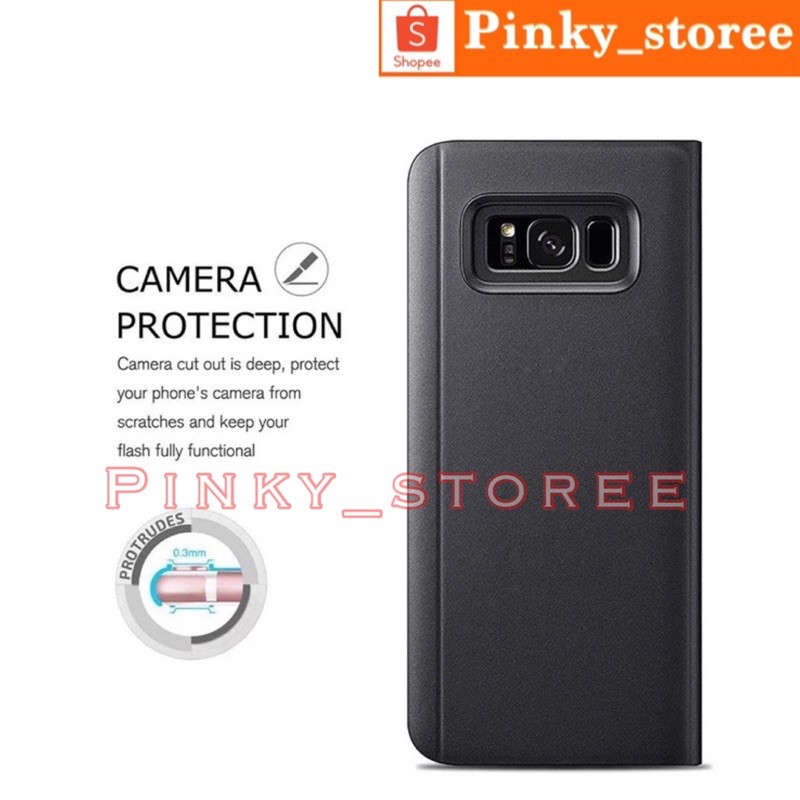 Samsung J6/ J6+/ J7 2015/ J7 2016/ J7Core/J7pro/ J7prime/A2Core/ Flipcase Mirror Clear View Autolock