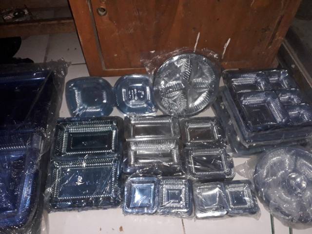 Mika kue mika makanan Plastik mika donat mika bulat mika kotak nasi semua ukuran