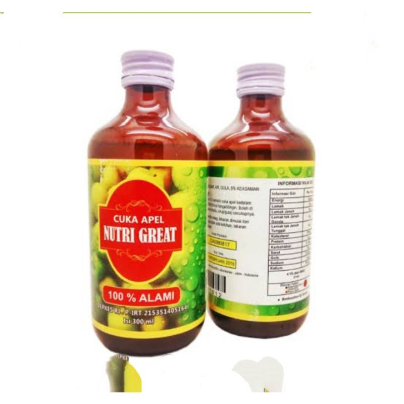 

cuka apel nutri great 300 ml asli original