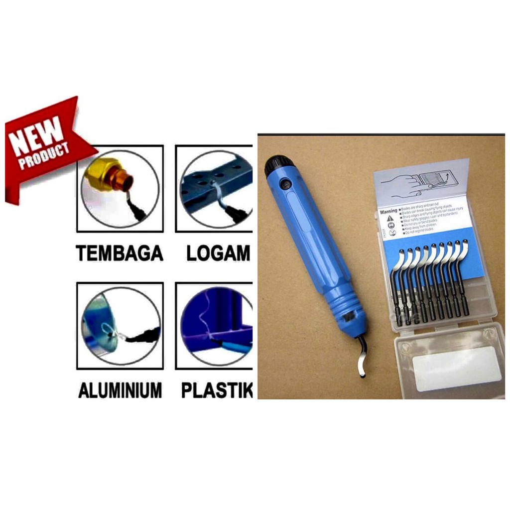 Deburing Tool Set - Pisau Sayat Kerok Scraper Korek Lubang