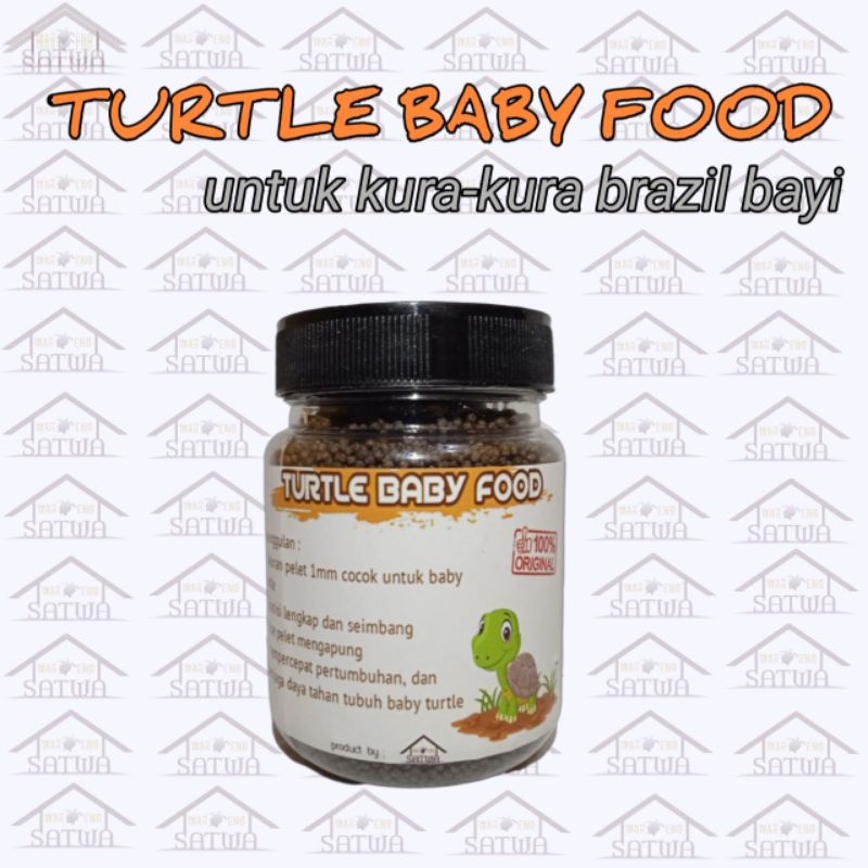 [WS12] makanan kura kura air brazil baby turrle baby food 100gr paling murah