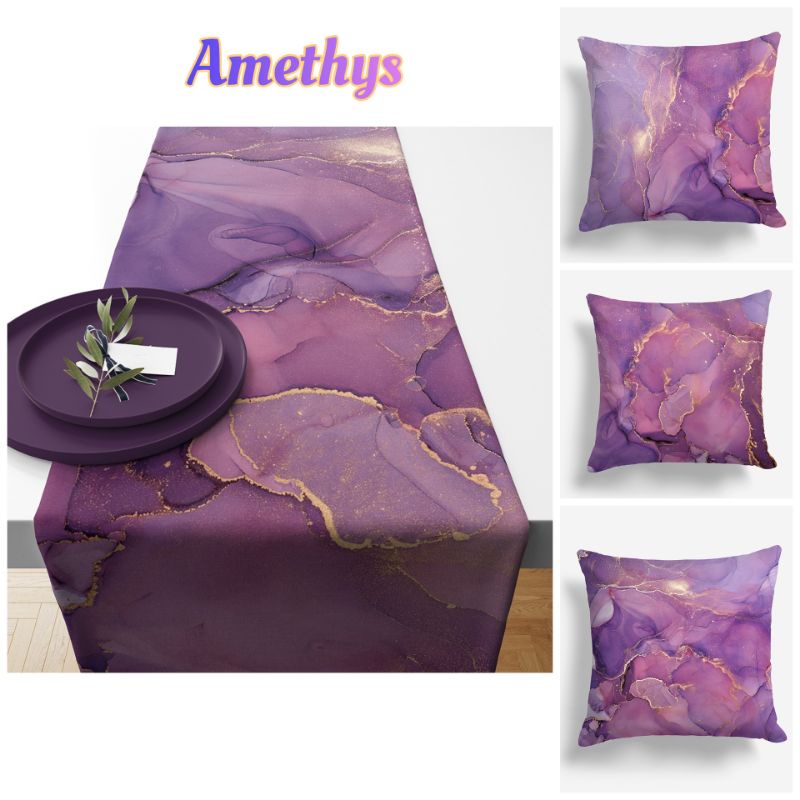 SARUNG BANTAL SOFA PRINT MOTIF LUXURY MARBLE 40X40 CM