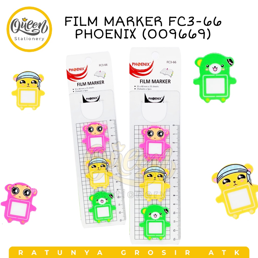 

FILM MARKER FC3-66 PHOENIX (009669) STICK NOTE PENANDA BUKU BOOKMARKER