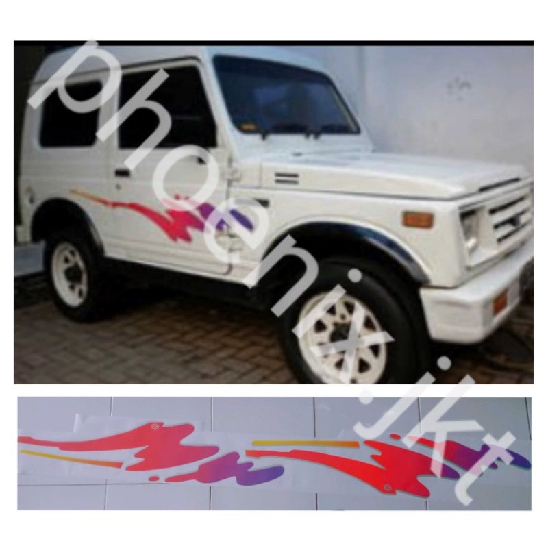 Stiker Suzuki Jimny Katana Air 1994 / list body stiker Suzuki katana air tahun 1994 / Lis bodi stike