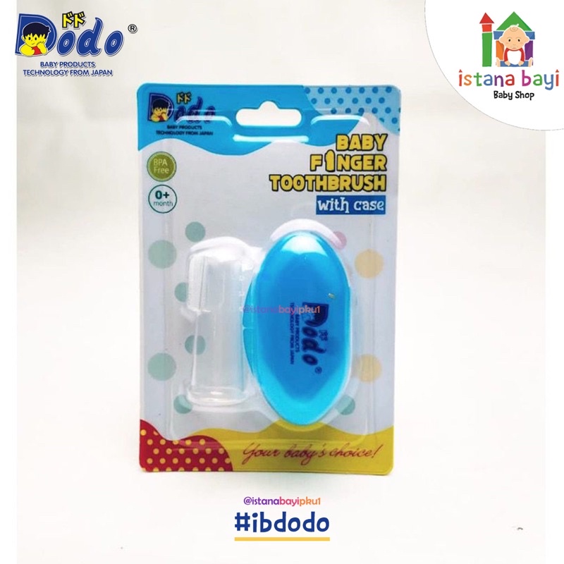 Dodo Sikat Lidah Bayi Baby Finger Toothbrush With Case