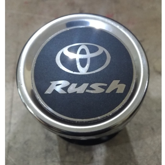 Buntut Knalpot Hitam Tulisan Logo Toyota New Rush